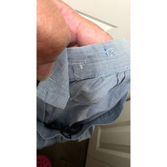 VTG Ralph Lauren Light Blue Button-Front Midi Skirt Women 6 A-Line Fit Lightweig - Picture 8 of 9